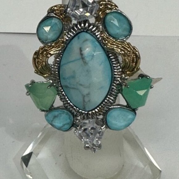 ALEXIS BITTAR TURQUOIS STATEMENT RING - Picture 2 of 3